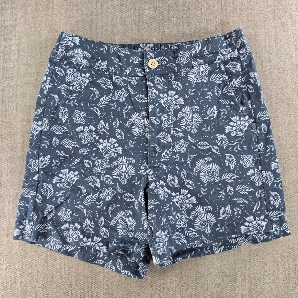 Jachs Girlfriend Shorts Women S Blue Floral Cotton Modal Elastic Back 1751946